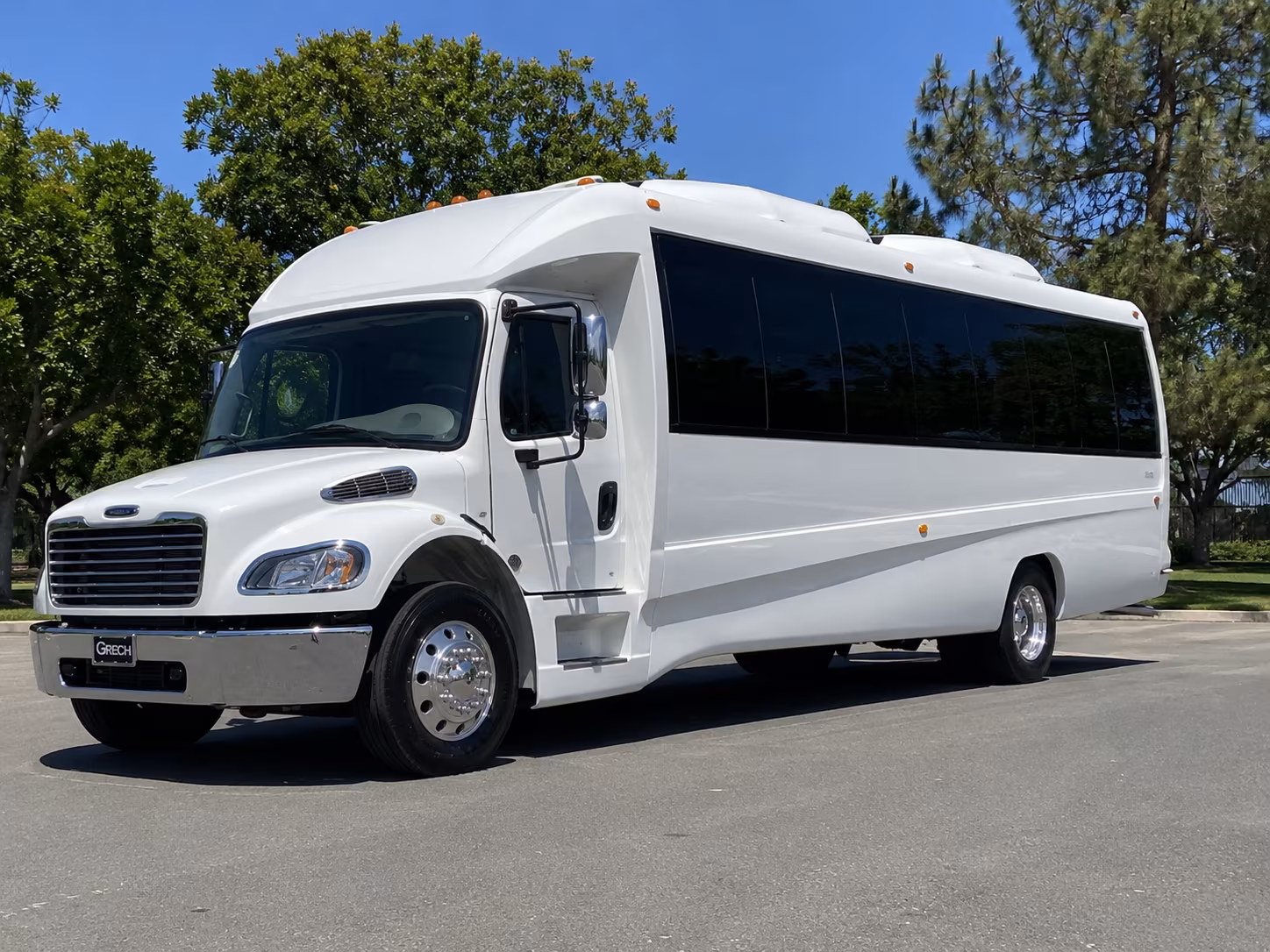 Orange Party Bus Rental