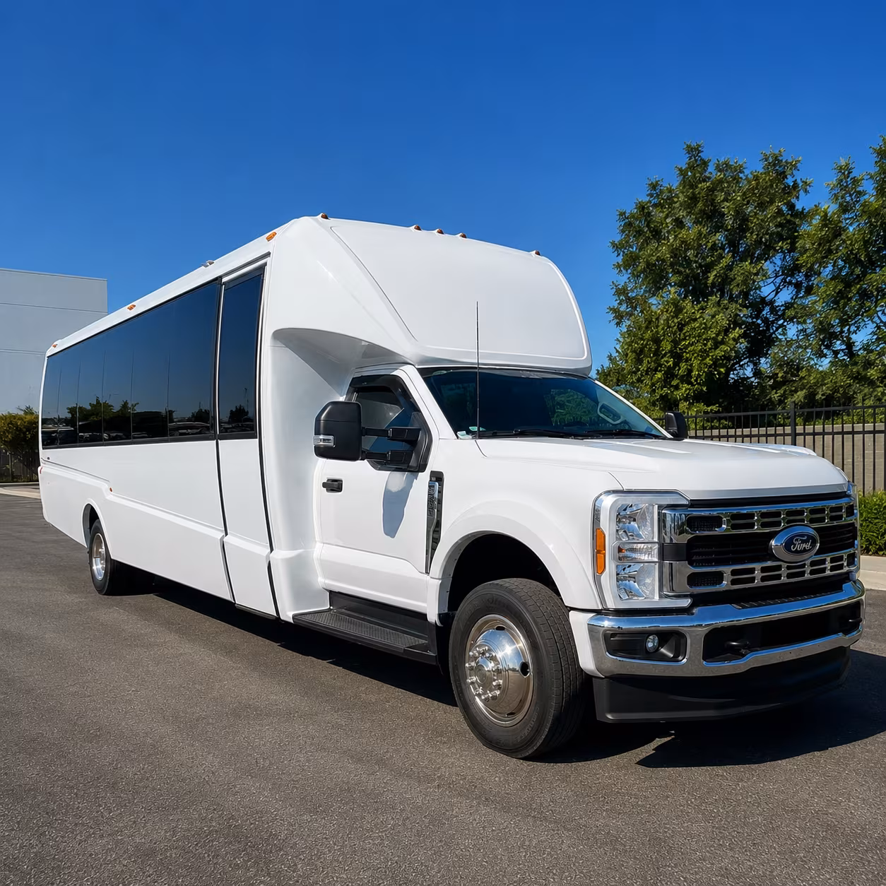 Santa Ana Corporate Transportation party bus exterior