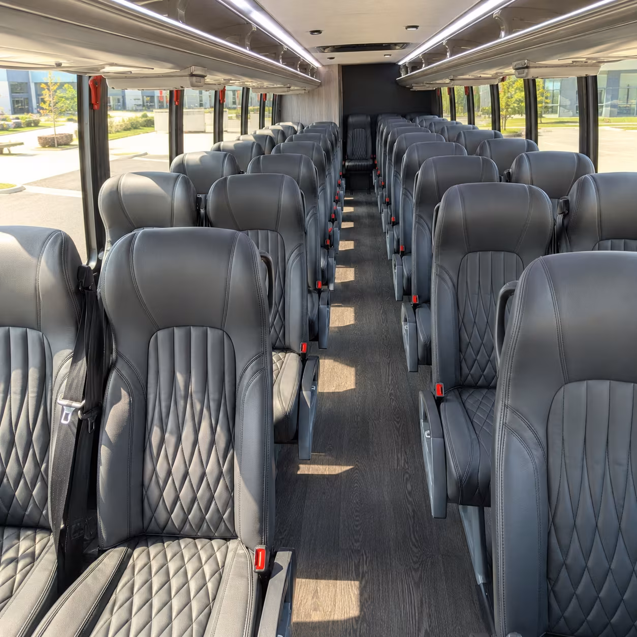 Santa Ana Corporate Transportation party bus interior