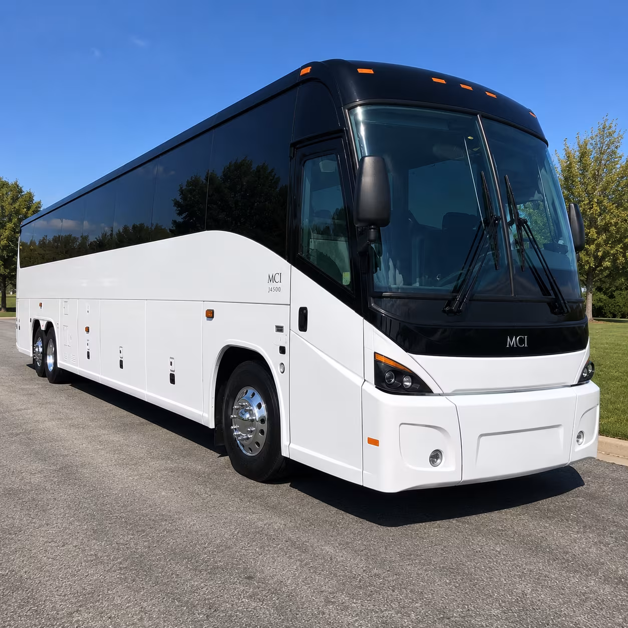 Santa Ana Corporate Transportation party bus exterior