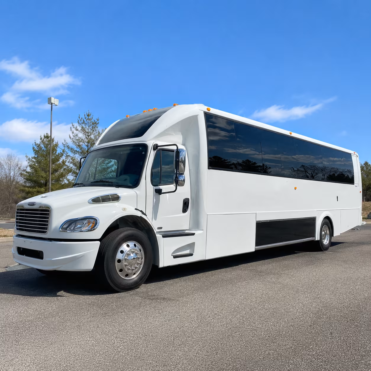 Santa Ana Prom & Homecoming Transportation party bus exterior