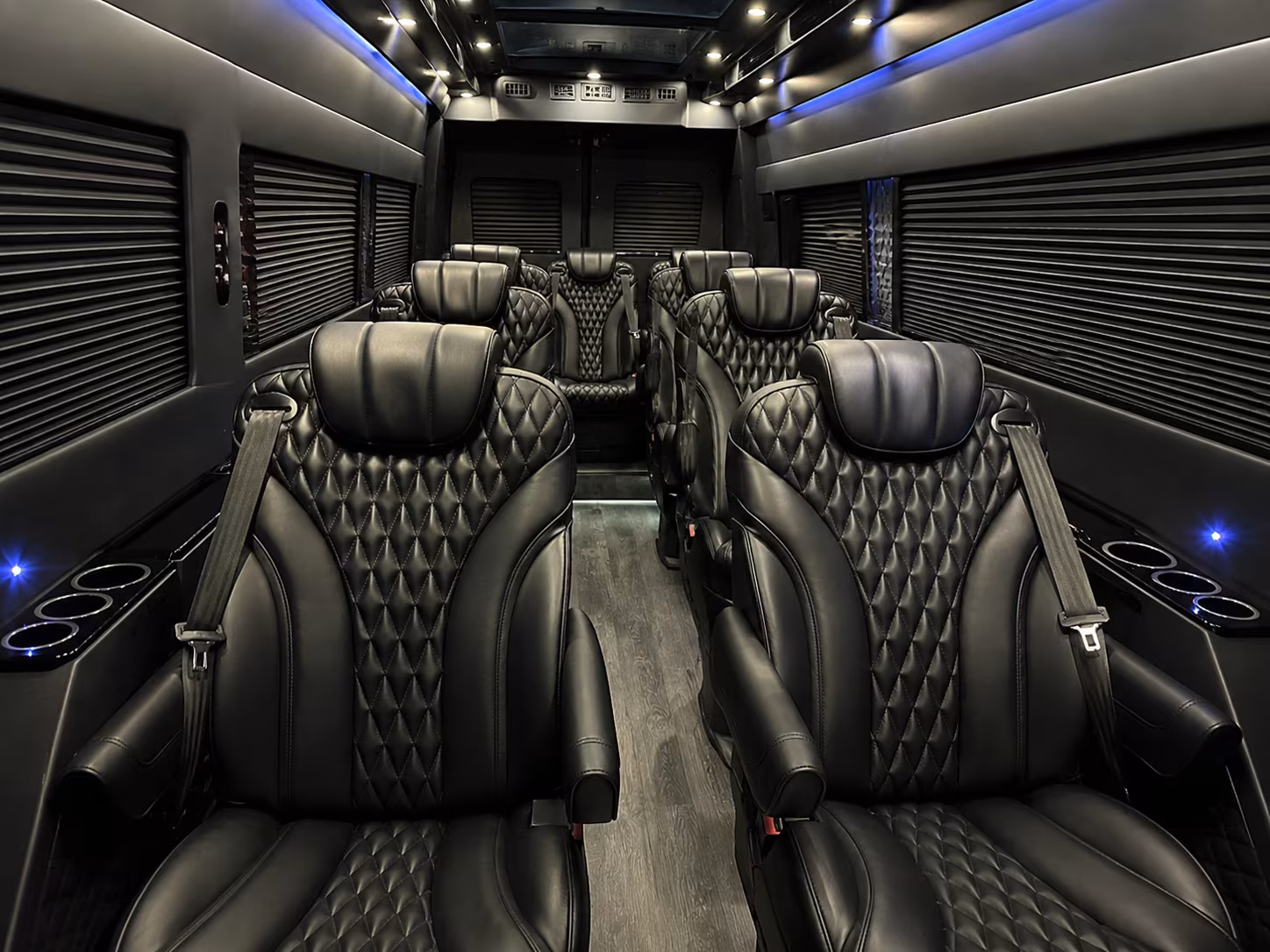 Santa Ana School Event Transportation party bus exterior