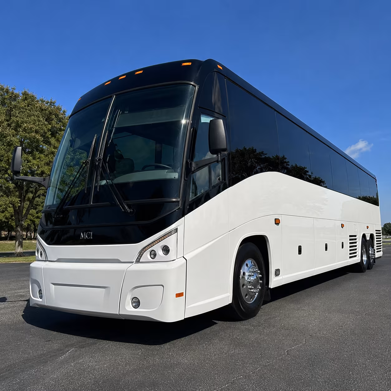 Santa Ana School Event Transportation party bus exterior