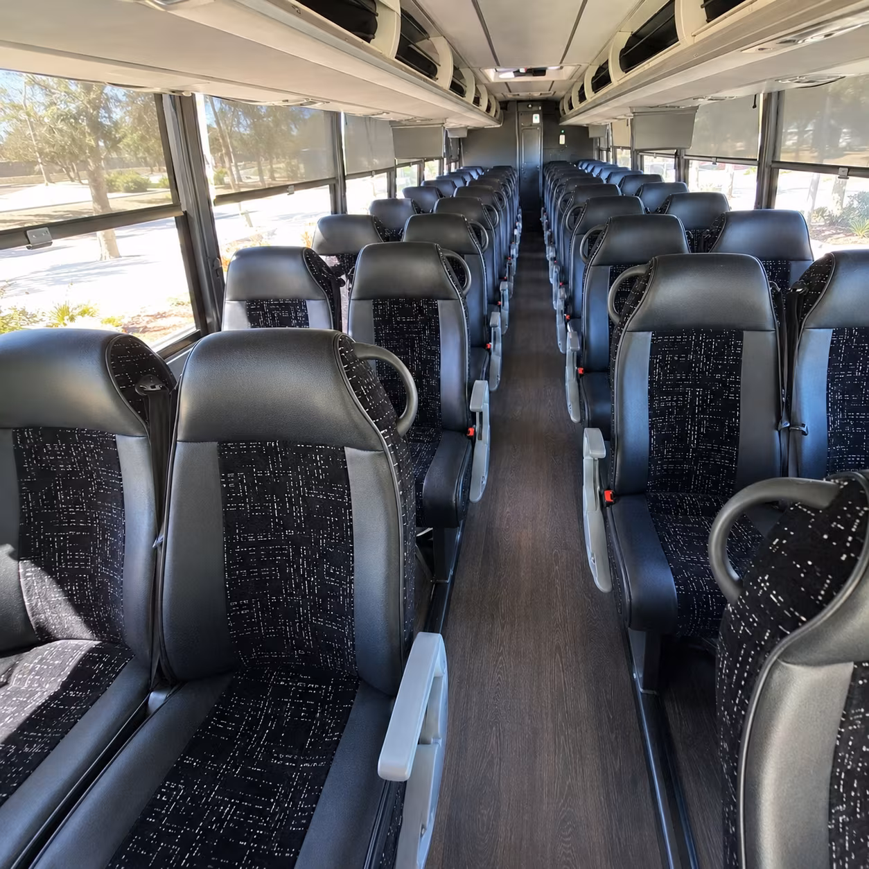 Santa Ana School Event Transportation party bus exterior