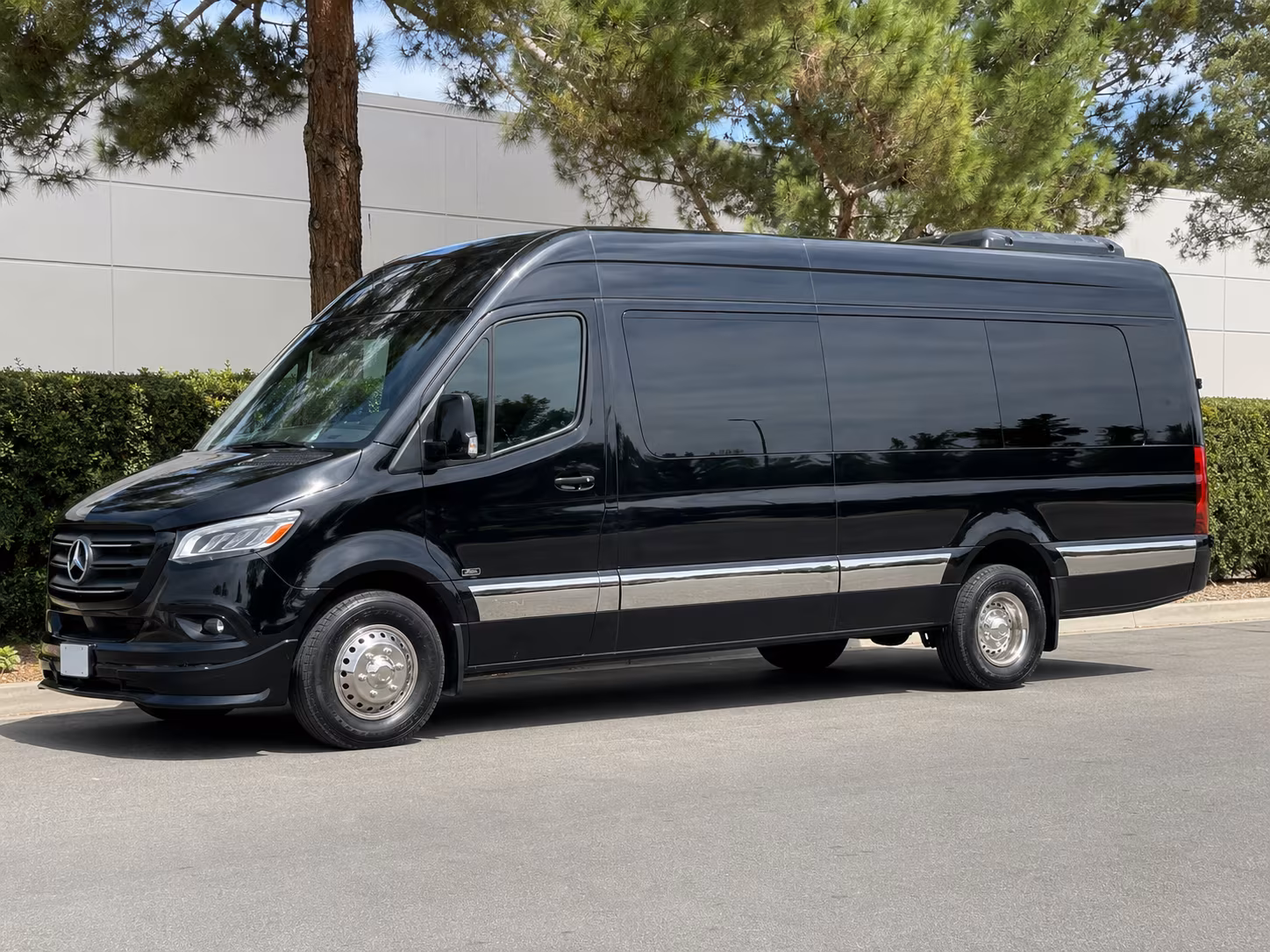Santa Ana School Event Transportation party bus exterior