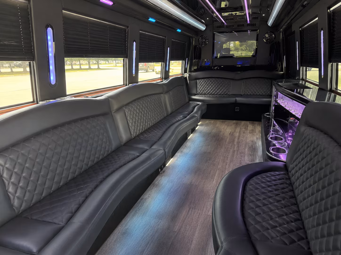 Santa Ana Winery Tour & Pub Crawl Transportation party bus exterior