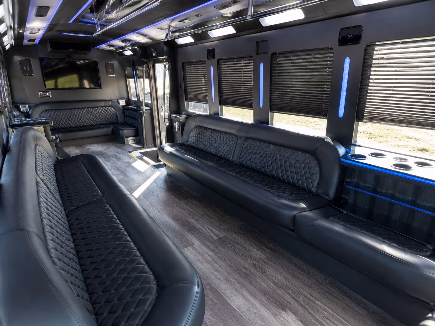 Santa Ana Winery Tour & Pub Crawl Transportation party bus exterior