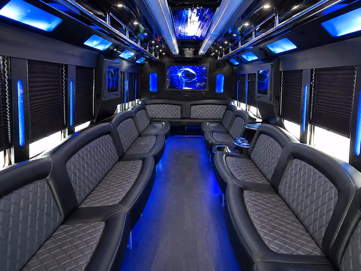 Santa Ana Winery Tour & Pub Crawl Transportation party bus exterior